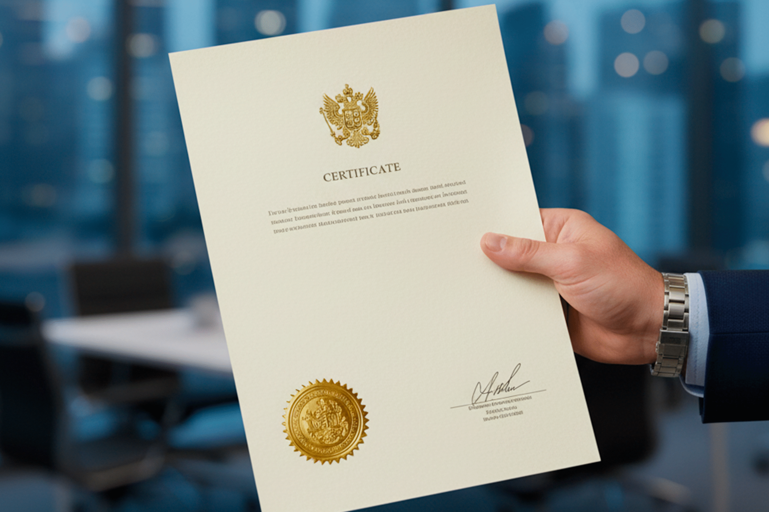 Certificación Oficial de Cumplimiento